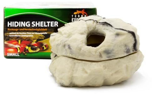 Hiding Shelter small Granite - Die Höhle ist ideal als Versteck für Reptilien, Amphibien und Wirbellose - Terrarium Wetbox für die Eiablage in Sandstein