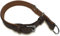 Zugstopp Lederhalsband für Hunde Schlupfhalsband braun, Chrom Gr. 40