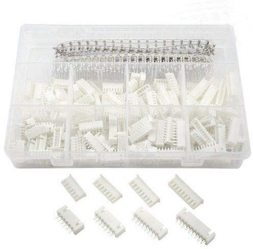 BGTXINGI 560 Stück 2,54 mm 6 / 7 / 8 / 9 Pin Gehäuse und Buchse/Stecker Pin Kopf Stecker Set Kompatibel mit JST XH
