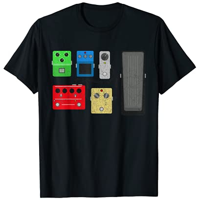 Vintage Gitarre Effektpedal Shirt