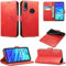 Huawei P Smart 2019 / Honor 10 Lite Case, Premium PU Leather Flip Wallet Phone Case Cover with Magnetic Closure Stand Card Holder for Huawei P Smart 2019 / Honor 10 Lite (Red Book)
