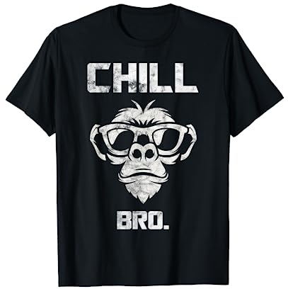Chill Bro - Cooler Affe mit Sonnebrille Geschenkidee T-Shirt