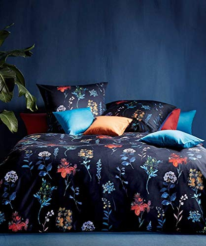 fleuresse BED ART S G-114118 Mako-Satin Bettwäsche l 135x200 l NACHTBLAU