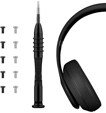 Geekria Headband Replacement Repair Tool with 10 Pcs Screws + Screwdriver Tool Kit, Fix Tool Compatible with Beats Studio 3.0, Studio 2.0, Studio 1.0 Headphones (Black)