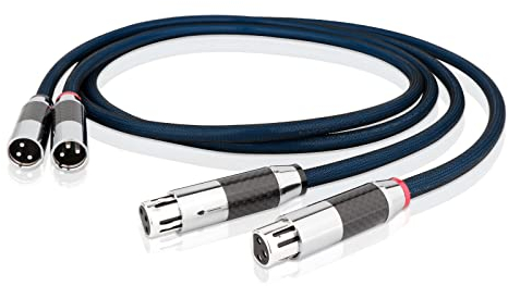 Highend - Cavo audio placcato in argento di alta qualità con connettore XLR, 3 pin, HiFi bilanciato, per lettore CD, livello di uscita e uscita (X405XR1801-1,5M)