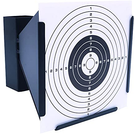 ANCLLO 14 x14cm Target Holder including 20pcs Targets papers for Indoor Outdoor Shooting Practice