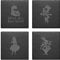 Alice In Wonder Land Rabbit Mad Hatter Slate Mat Engraved Set Of 4 Coasters (Alice In Wonderland Mix)