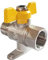 Joywayus Kupfer 1/2 Gas Kugelhahn mit fest sitzendem 1/2 Zoll Innengewinde x 1/2 Zoll Außengewinde Kupfer Gasventil mit Metallschalter