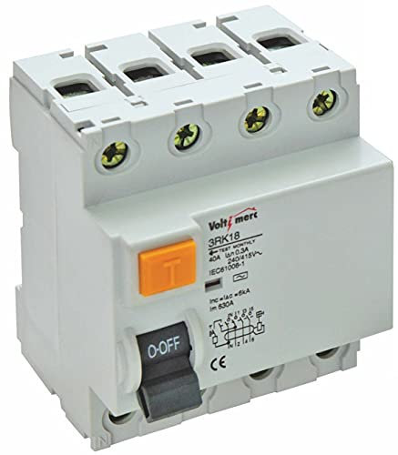 Voltimerc - Interruptorres diferenciales | 300 mA | 400 Vac | 4 P | 50/60 Hz