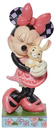 Enesco Jim Shore Minnie Holding Bunnie Figurine