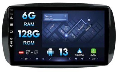 MISONDA Autoradio Android 14 2 Din da 9 pollici per Mercedes Benz Smart 453 Fortwo 2014-2020 supporto GPS Navi Bluetooth | DAB | USB | Carplay|Android Auto| Wi-Fi | 4G|MirrorLink| RDS 6G+128G
