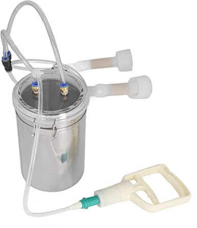 Manuelle Melkmaschine, 2000 Ml Tragbare Ziegenmelkmaschine für den Haushalt, Manuelle Bedienung, Schaf-Kuh-Melker-Kit für Milchbetrieb