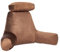 COSTWAY Extra Large Reading Pillow, Bed Rest Pillow Back Lumbar Support Cushion with Removable Neck Roll, Arms & Pockets, Sit Up Pillow for Relaxing Gaming Watching TV (Brown)