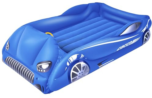 RAPTAVIS Kinder-Luftmatratze aufblasbares Kleinkind-Reisebett mit Seiten, Kinderbettschlafmatte, blau