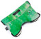 Kinderwagen-Muff aus Lammfell von WERNER CHRIST BABY - MOFFY ICONIC LINE ist der ideale Handwärmer für Buggys aus medizinischem Fell, einfache Handhabung, Handmuff in green