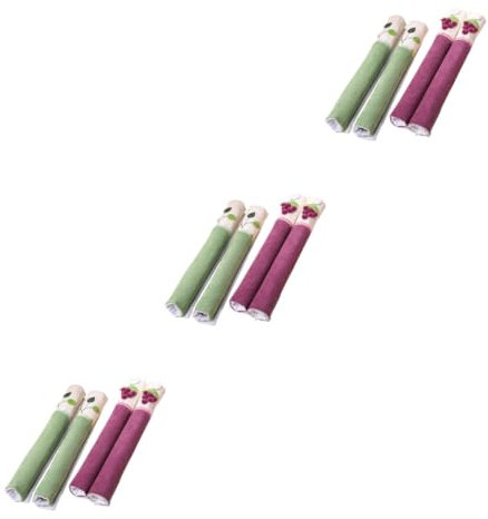 Healeved 6juegos Cubiertas Decorativas Para Manijas De Frigorífico De Fundas Resistentes Manchas Aptas Para Neveras Microondas y Electrodomésticos De Cocina