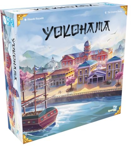 Yokohama - ELZNIR GAMES - Deutsch - Brettspiel - für 2-4 Personen - ab 14 Jahren, Grau