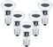 SCNNC Reflektor R63 E27 Dimmbar Φ63MM AC220-240V, 550LM Warmweiß 2700K Leuchtmittel Strahler, Reflektorlampe R63 für Strahlerlampe, Lavalampe, Leuchter, Stehlampe, 5 Stück