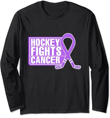 Unterstützung von Familienmitgliedern: Hockey bekämpft das Krebsbewusstsein Langarmshirt