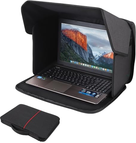Laptop Sun Shade,Laptop Sun Glare Shield Privacy Cover for Working Outside16''(Patent Pending)