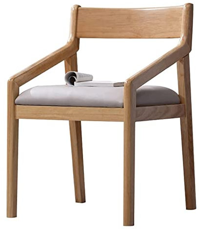 GSKDBCC Heimarbeitsstuhl, Bürostuhl, Bürostuhl, Schreibtischstuhl aus massivem Holz, Kissen aus verdicktem Schwamm, Computerstuhl, Home-Office-Chefstühle, festes Sitzkissen Chaser of Light
