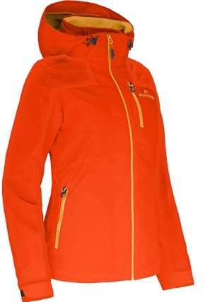 Bergson KURRIKA | Damen Regenjacke, Netzfutter, 20000 mm Wassersäule, Paprika Flame [582], 40 - Damen