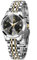OLEVS Bicolor Damenuhr Edelstahl Moderne Wasserdicht Uhr Damen mit Datum Arabische Ziffern Analog Damen Armbanduhr Leuchtend Leicht zu Lesen Quarz Klein Uhr Frauen Schwarz Zifferblatt Geschenke