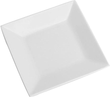 Amosfun Plato Cerámica Cuadrado Sushi Carne Uso Diario Casa Vajilla Fiesta Cumpleaños Banquete Boda Graduación Color Sólido Comida Inauguración Cerámica Resistente