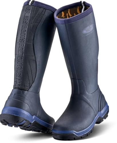 Grubs Rainline 2.0 Damen-Gummistiefel, Vollgummi, blau, 37 EU