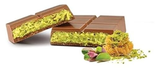 Chocolat de luxe aux inspirations orientales avec une fine crème de pistache – Coffret cadeau raffiné aux accents d’Orient – Découvrez dès maintenant ce chocolat d’exception au style unique..