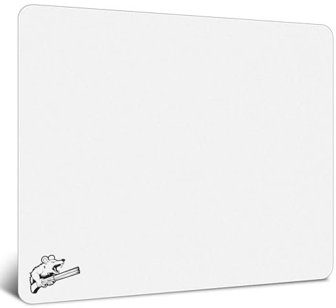 SIROOLAC 2.0 Ultra-Thin Tempered Glass Gaming Mouse Pad, Designed for FPS,Full-Coverage Anti-Slip Base,Etched Surface,Only 2.6mm Thick,Redefine Your Shooting Experience(White, 400mm*480mm)
