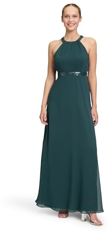 Vera Mont Damen Abendkleid rückenfrei 44, Dusty Slate