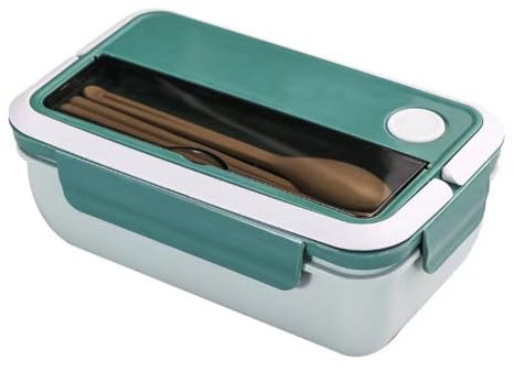 GIWFBQTR Lonchera para Estudiantes de Gran Capacidad Lonchera Coreana Lonchera Caja Sellada para Mantener la Frescura Verde