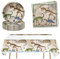 Vaisselle de fête au motif de dinosaures, assiettes en carton pour anniversaire d'enfant, assiettes en carton au motif de dinosaures, animaux de la jungle pour garçon, fête à thème (gris)