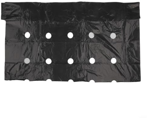Yuanpgky Film de paillage perforé pour plantes, tapis de sol en polyéthylène anti-herbe, bâche de jardin avec trous prédécoupés, terre pour la protection (10 m x 0,95 m)