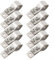 10 Pack Adjustable SS304 Stainless Steel Pipe Clamps for Sunshade for 16mm to 26mm Diameters Pole, Stainless Steel Pulley Small Clamp Thickened Heavy Hinge