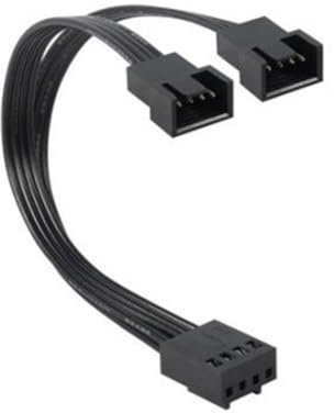 JTQYFI PWMs Câble adaptateur 4 broches 1 à 2 ordinateurs CPU PC Rallonge câble d'alimentation refroidissement et répartiteur de ventilateur PWM