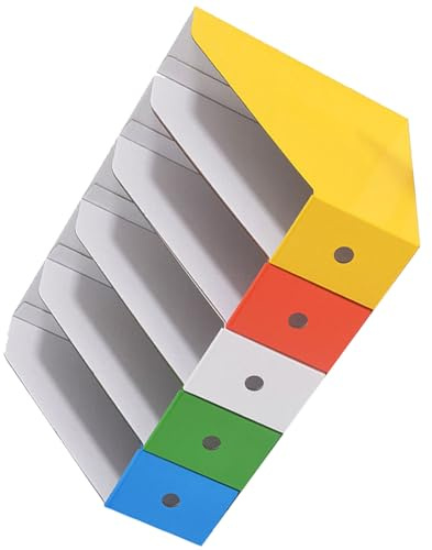 NIYANGLE Organizer da Scrivania Porta Documenti Verticale in Cartone Portariviste e Porta Libri per Ufficio e Casa Montaggio Semplice e Design Compatto per Ordine e Facilità d Uso