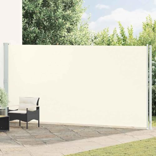 Generisch Seitenmarkise Ausziehbar 200x600 cm Creme,Heim & Garten,Rasen & Garten,Garten & Balkon,Sonnenschirme & Sonnenschutze,317971