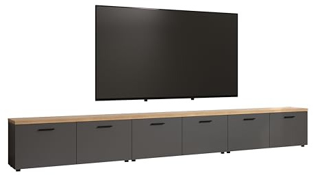 TV-Lowboard Baggio Anthrazit · B 360 x H 50 cm