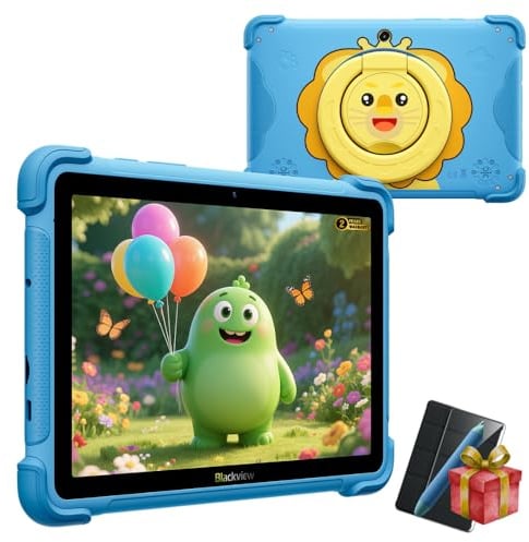 Blackview LINK 1 Kids | Kinder Tablet 8,68 IPS 60Hz | Android 16 | 16GB RAM + 64GB (erweiterbar auf 2TB) | 5MP + 8MP Kamera | 5000mAh | WLAN Tablet | 2 Jahre Garantie | Kindersicherung | Blau