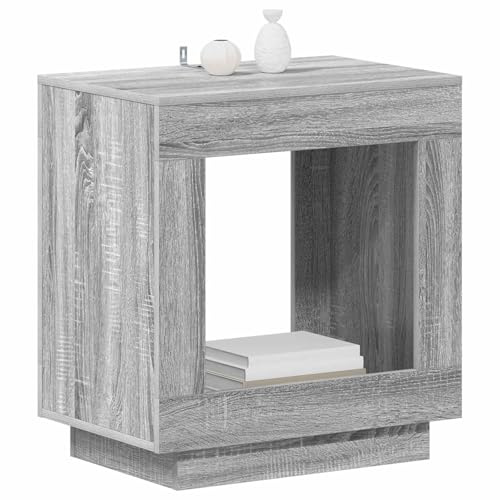 vidaXL Beistelltisch Graues Sonoma 60 x 40 x 65 cm Holzwerkstoff, Wohnzimmer, moderner Akzenttisch, rechteckig, stylisch, kompakt, praktisch, langlebig, zeitgemäß