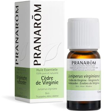 Pranarôm | Huile Essentielle Cèdre de Virginie | Juniperus virginiana | Bois | HECT | 10 ml