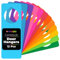 Hygloss 12 Cardstock Door Hangers - DIY Doorknob Tag - Bright Assorted Colors - Fun Arts & Crafts Activity for Home, Classroom, Office, Approx. 4” x 11”