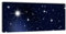 wandmotiv24 Leinwandbild Panorama Nr. 74 Sternenhimmel 100x40cm, Keilrahmenbild, Bild auf Leinwand, Kunstdruck Sterne Nacht Space