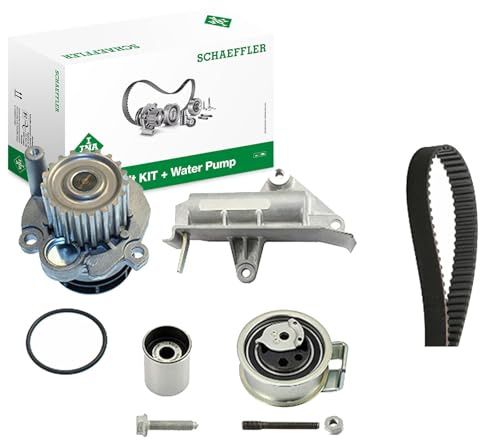INA 530 0177 30 Wasserpumpe + Zahnriemensatz Zähnezahl: 19 35 mm mit Dichtung Kompatibel mit VW Golf 4 Schrägheck 1J1 Golf 4 Variant 1J5 SHARAN 7M8, 7M9, 7M6 PASSAT Variant 3B5, AUDI A6 Avant 4B5, C5