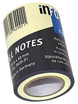 Info 5620-01 Sticky Note Roll Light Yellow