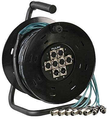 PULSE PLS00406 8 Way 6/2 XLR Multicore Drum Stage Box, 15m