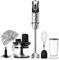 Cecotec Frullatore a Immersione Powerful Titanium Advance, 1000 W, 21 Livelli e Turbo, Lama A 4 Foglie con Rivestimento in Titanio, Piedino XL, Soft Touch, Accessori, Bicchiere da 800 ml