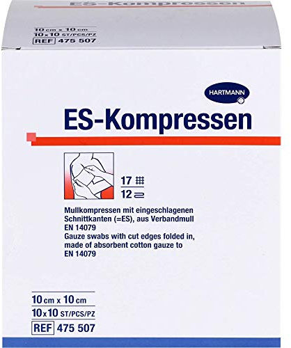 ES-KOMPRESSEN steril 10x10 cm Großpackung 10X10 St